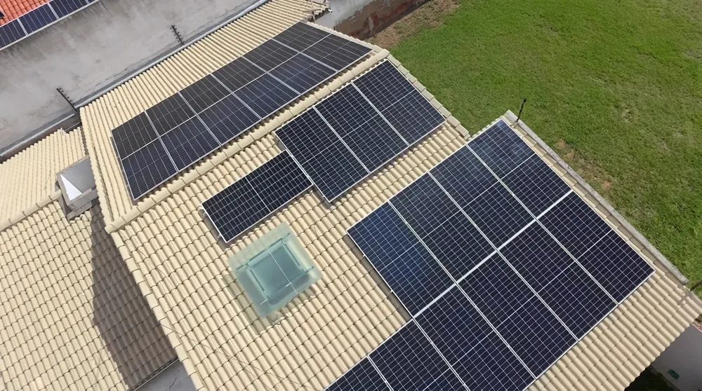 Projeto solar residencial executado pela Orizon